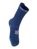 COMPRESSPORT Skarpetki do biegania wysokie PRORACING SOCKS V4 RUN HIGH sodalite/fluo blue