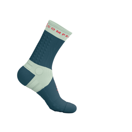 COMPRESSPORT Skarpetki do biegania ULTRA TRAIL SOCKS V2.0 stargazer/aqua/fluo red
