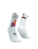 COMPRESSPORT Skarpetki do biegania wysokie PRORACING SOCKS V4 RUN HIGH IRONMAN 2025 white/sunset