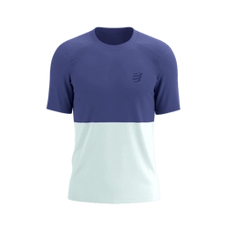 COMPRESSPORT Koszulka biegowa PERFORMANCE SS T-SHIRT orient blue/star white
