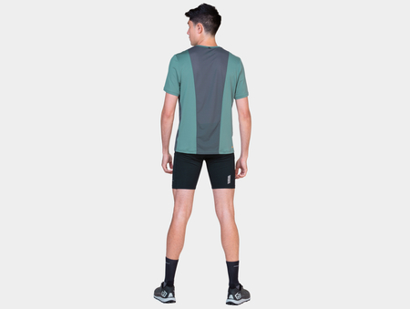 RONHILL Koszulka do biegania TECH 1/2 ZIP S/S TEE monolith/artemis