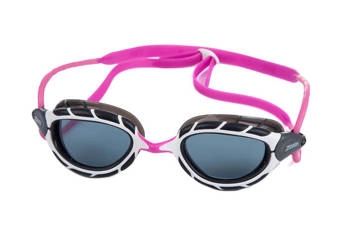 ZOGGS Okularki pływackie PREDATOR różowe dymne