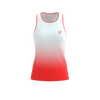 COMPRESSPORT Koszulka biegowa damska PERFORMANCE SINGLET fluo red/white