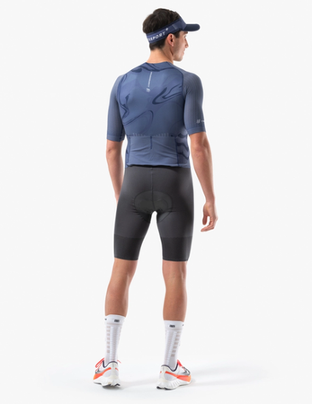 COMPRESSPORT Strój triathlonowy AERO SS TRISUIT indigo/print