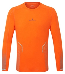 RONHILL Koszulka do biegania męska z długim rękawem TECH REFLECT L/S TEE cardinal orange