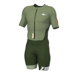 ZEROD Strój triathlonowy RACER TT SUIT cedar green