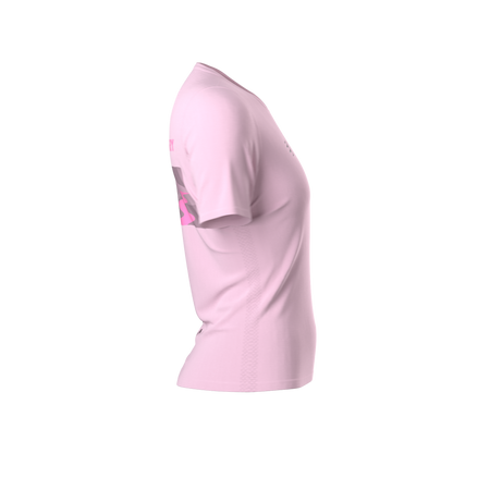 COMPRESSPORT Koszulka biegowa damska z krótkim rękawem TRAINING T-SHIRT UTMB 2025 roseate
