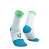 COMPRESSPORT Skarpetki do biegania PRO MARATHON SOCKS V2.0 white/norse blue/neon green