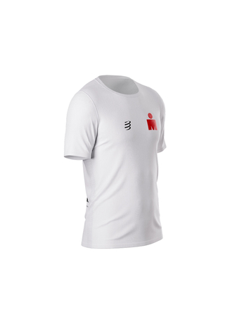 COMPRESSPORT Koszulka biegowa z krótkim rękawem TRAINING SS T-SHIRT IRONMAN 2025 white