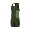 ZEROD Strój triathlonowy męski RACER TRISUIT cedar green