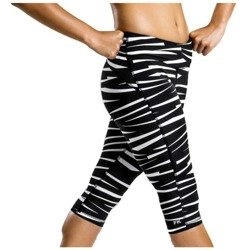 FUNKITA Spodenki biegowe damskie RAPID RACER TIGHT BLACK BONDAGE biało-czarne