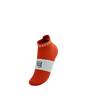 COMPRESSPORT Skarpetki do biegania krótkie PRORACING SOCKS V4 RUN LOW tigerlily/white