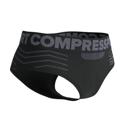 COMPRESSPORT Bielizna damska termoaktywna SEAMLESS BOXER black/grey