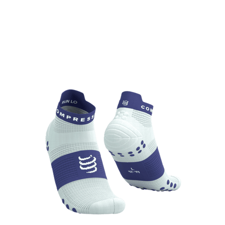 COMPRESSPORT Skarpetki do biegania krótkie PRORACING SOCKS V4 RUN LOW star white/orient blue