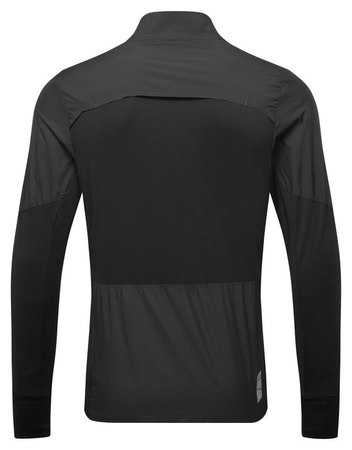 RONHILL Bluza biegowa męska TECH WIND-BLOCK 1/2 ZIP all black