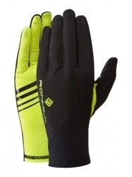 RONHILL Rękawiczki do biegania WIND-BLOCK GLOVE black/fluo yellow