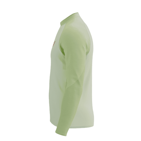 COMPRESSPORT Koszulka biegowa męska TRAIL HZ LS T-SHIRT sugar/shadow lime