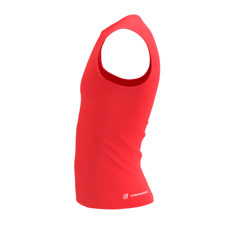 COMPRESSPORT Koszulka biegowa męska TRAIL RACING TANK fluo red