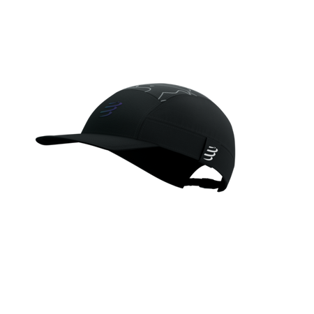 COMPRESSPORT Czapka biegowa 5 PANEL LIGHT CAP AURORA black/aurora
