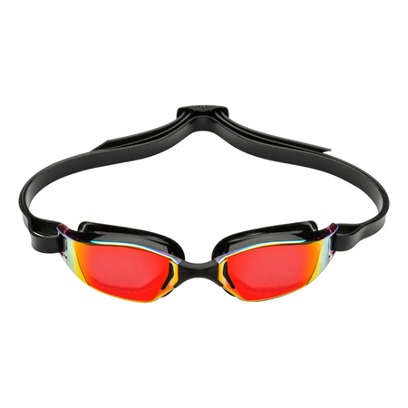 AQUA SPHERE Okularki pływackie XCEED Red Titanium Mirror