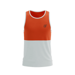 COMPRESSPORT Koszulka biegowa PERFORMANCE SINGLET tigerlily/star white