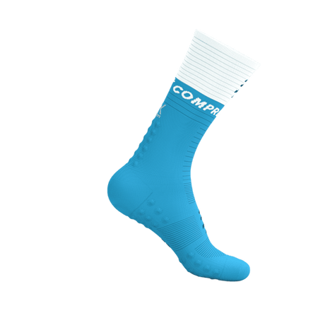 COMPRESSPORT Skarpetki kompresyjne do biegania MID COMPRESSION SOCKS V2.0 norse blue/white