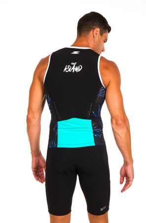 ZEROD Koszulka triathlonowa męska RACER SINGLET the island