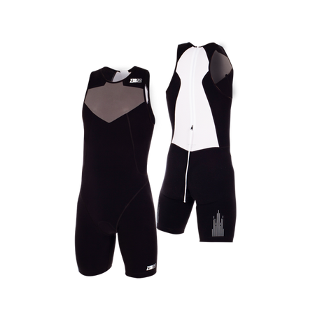 ZEROD Strój triathlonowy męski ELITE TRISUIT czarnt
