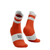 COMPRESSPORT Skarpetki do biegania wysokie PRORACING SOCKS V4 RUN HIGH tigerlily/white