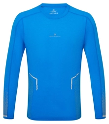 RONHILL Koszulka do biegania męska z długim rękawem TECH REFLECT L/S TEE electric blue marl/reflect