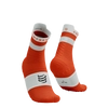 COMPRESSPORT Skarpetki do biegania wysokie PRORACING SOCKS V4 RUN HIGH tigerlily/white