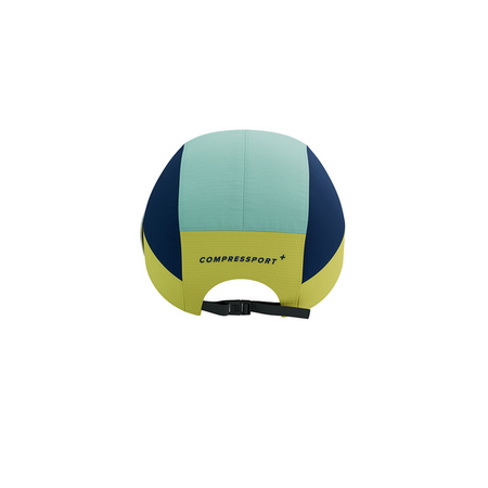 COMPRESSPORT Czapka biegowa 5 PANEL LIGHT CAP green sheen/blues