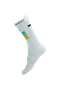 COMPRESSPORT Skarpetki rowerowe PRORACING SOCKS V4 BIKE IRONMAN 2025 white/sunrise