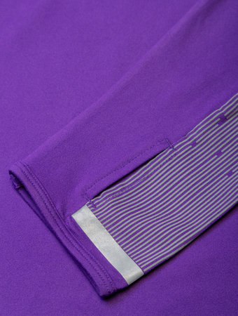 RONHILL Bluza biegowa damska TECH REFLECT 1/2 ZIP regal purple/reflect