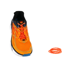 XTENEX Elastyczne sznurówki sportowe XTENEX XH200 HYBRID fluo orange