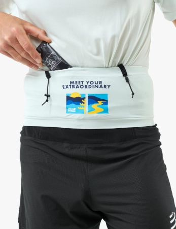 COMPRESSPORT Pas biegowy FREE BELT PRO UTMB 2025 ice flow blue