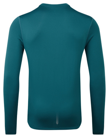 RONHILL Bluza biegowa męska TECH WINTER CREW deep teal/acid