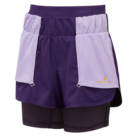 RONHILL Spodenki do biegania damskie WMN'S TECH TWIN SHORT imperial/nightshade