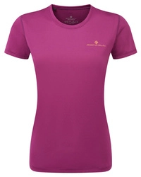 RONHILL Koszulka biegowa damska TECH SS TEE blackcurrant/mango