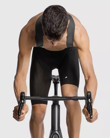 ASSOS Spodenki rowerowe na trenażer EQUIPE RSR BIB SHORTS SUPERLÉGER S9 black series