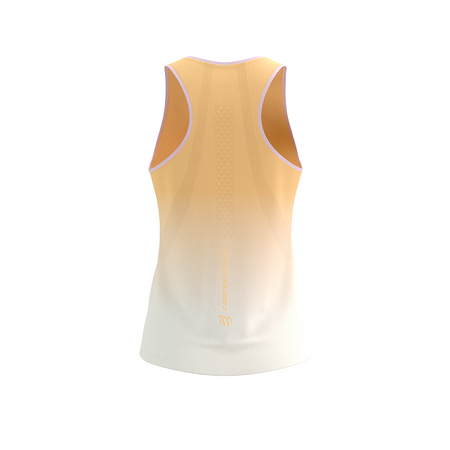 COMPRESSPORT Koszulka biegowa damska PERFORMANCE SINGLET buff orange