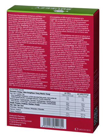 SQUEEZY Tabletki z elektrolitami ENDURANCE ELECTROLYTES 3x80 g cytrynowe