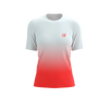 COMPRESSPORT Koszulka biegowa damska PERFORMANCE SS T-SHIRT fluo red/white