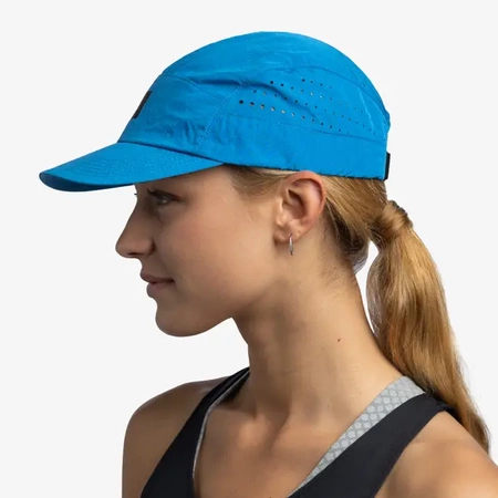 BUFF Czapka biegowa z daszkiem PACK SPEED CAP solid azure