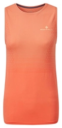 RONHILL Koszulka biegowa damska TECH MARATHON TANK pomarańczowa