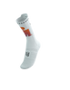 COMPRESSPORT Skarpetki rowerowe PRORACING SOCKS V4 BIKE IRONMAN 2025 white/sunset