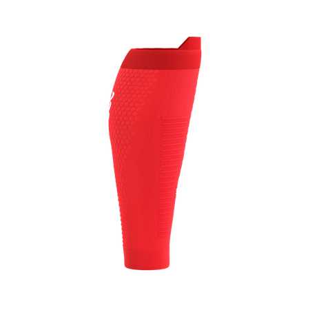 COMPRESSPORT Opaski kompresyjne na łydki R2V3 fluo red/white reflect