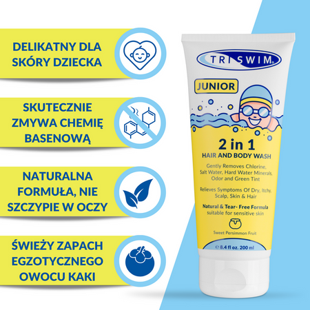 SBR Żel pod prysznic po pływaniu dla dzieci JUNIOR 200 ml