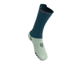 COMPRESSPORT Skarpetki rowerowe PRORACING SOCKS V4 BIKE stargazer/aqua/fluo red
