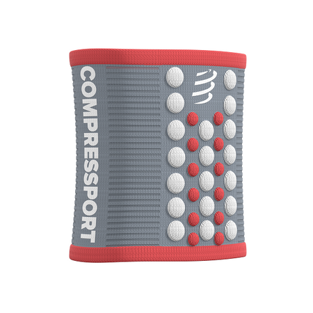 COMPRESSPORT Frotka na nadgarstek Sweatband szaro-koralowa